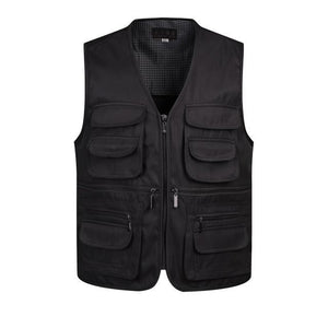 Men Multi-Pocket Classic Waistcoat