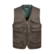 Load image into Gallery viewer, Men Multi-Pocket Classic Waistcoat