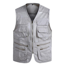 Load image into Gallery viewer, Men Multi-Pocket Classic Waistcoat