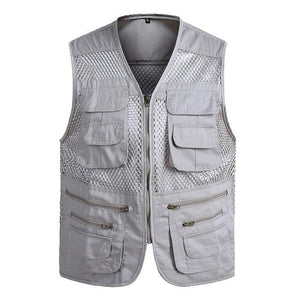 Men Multi-Pocket Classic Waistcoat