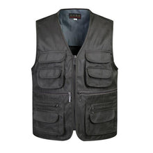 Load image into Gallery viewer, Men Multi-Pocket Classic Waistcoat