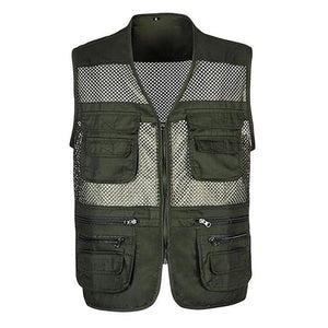 Men Multi-Pocket Classic Waistcoat