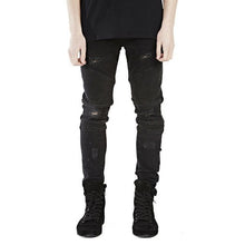 Load image into Gallery viewer, Men Jeans Runway Slim Racer Biker