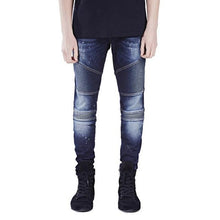 Load image into Gallery viewer, Men Jeans Runway Slim Racer Biker