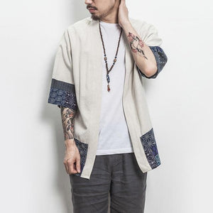 Cotton Linen Shirt Jackets Men