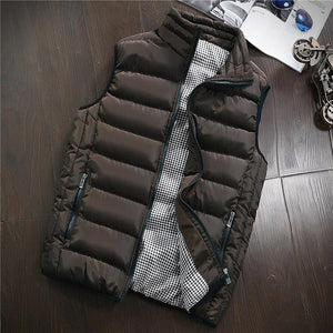 Vest Men Spring Autumn Warm Sleeveless