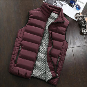 Vest Men Spring Autumn Warm Sleeveless