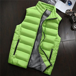 Vest Men Spring Autumn Warm Sleeveless