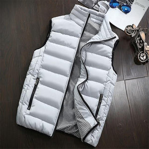 Vest Men Spring Autumn Warm Sleeveless