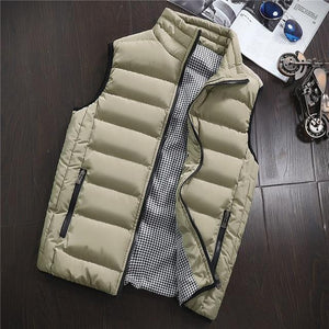 Vest Men Spring Autumn Warm Sleeveless