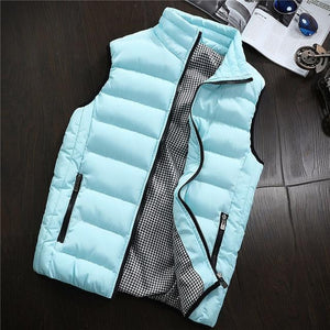 Vest Men Spring Autumn Warm Sleeveless