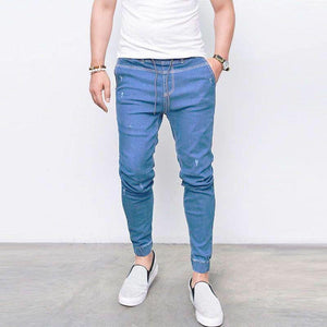 Shinny Denim Pants Men