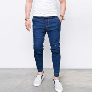 Shinny Denim Pants Men