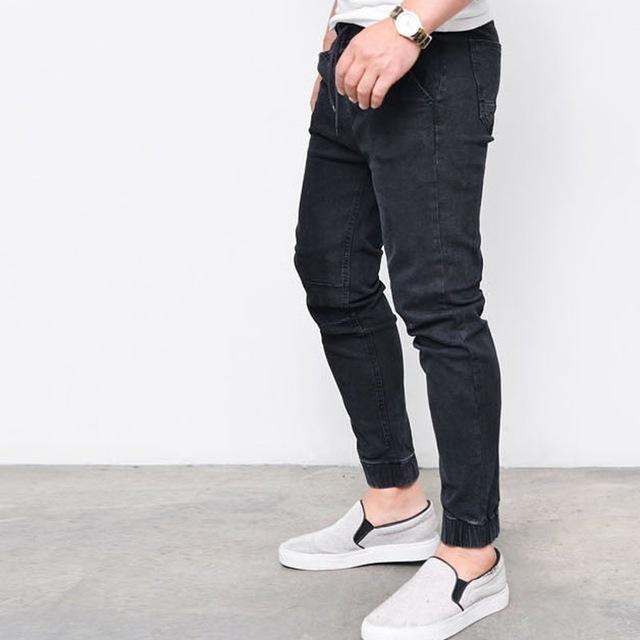 Shinny Denim Pants Men