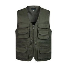 Load image into Gallery viewer, Men Multi-Pocket Classic Waistcoat